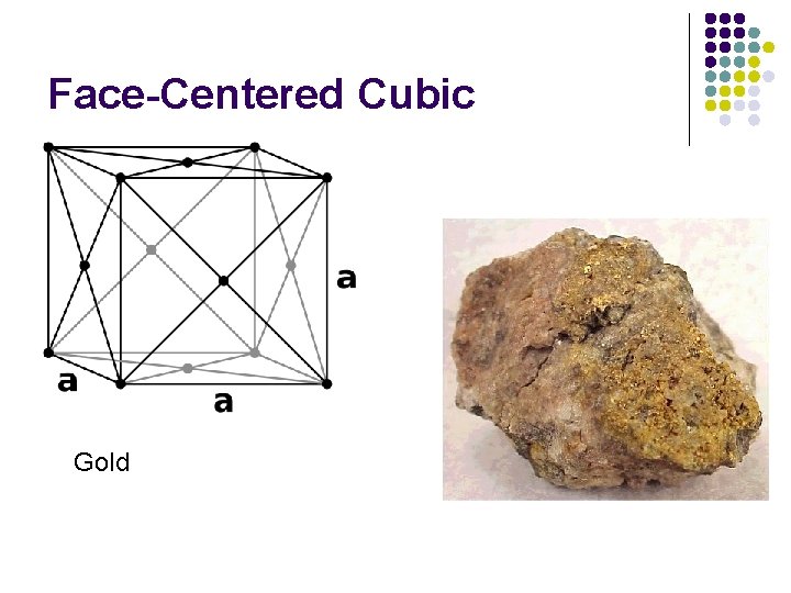 Face-Centered Cubic Gold 