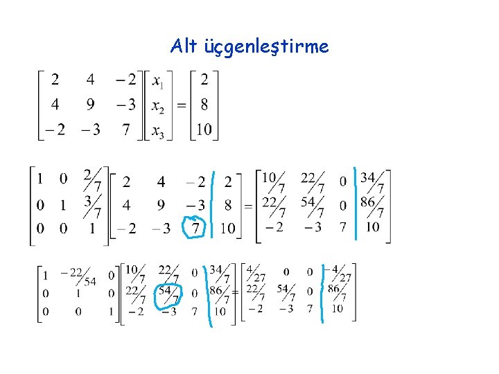 Alt üçgenleştirme 