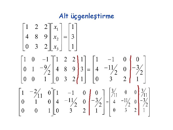 Alt üçgenleştirme 