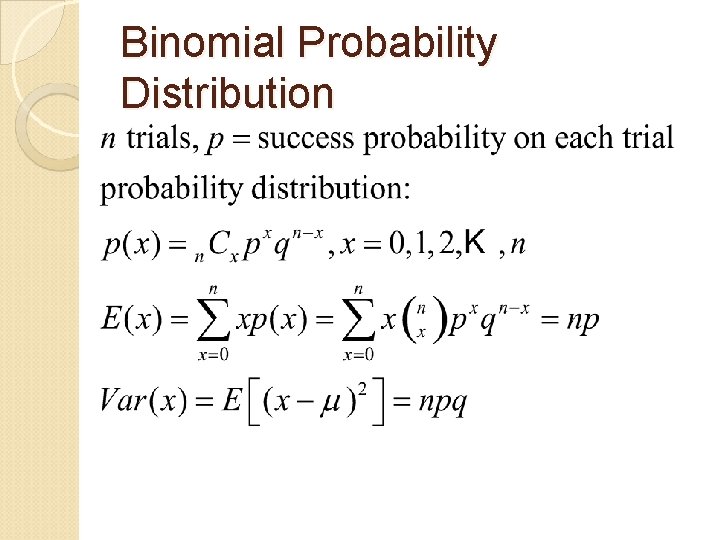 Binomial Probability Distribution 