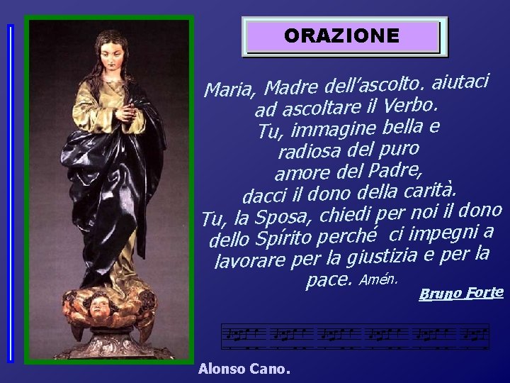 ORAZIONE ORACIÓN ci ta iu a. o lt o sc a ll’ e d