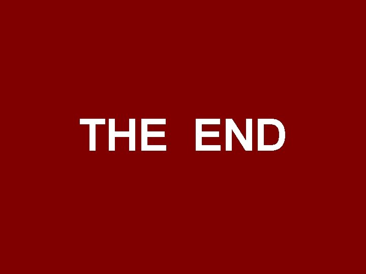 THE END 