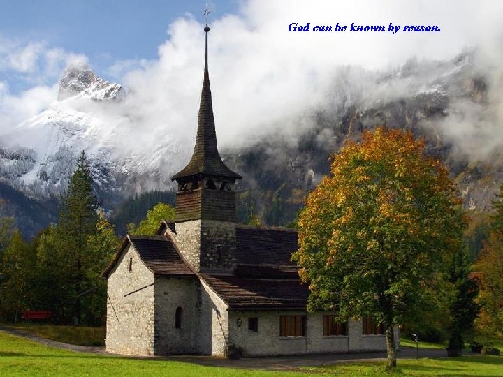 God can be known by reason. 