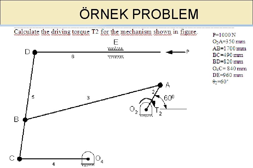 ÖRNEK PROBLEM 
