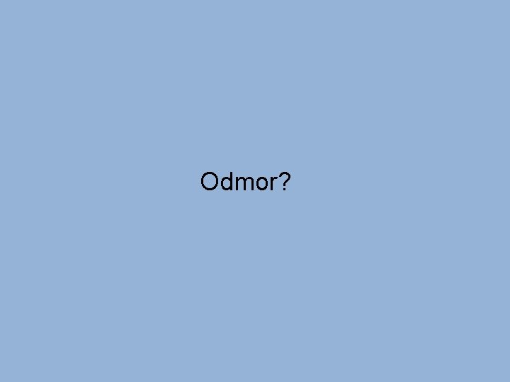 Odmor? 