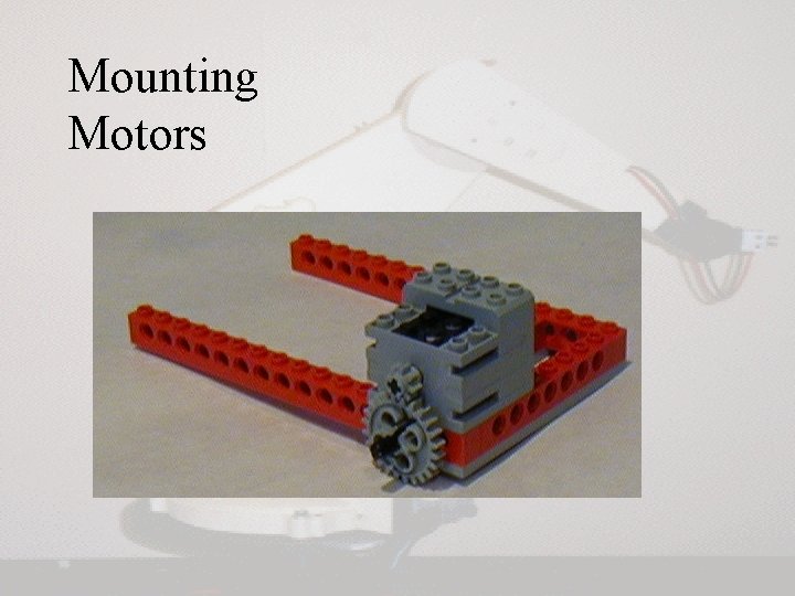 Mounting Motors Mounting Motors