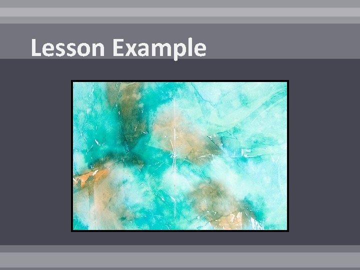 Lesson Example 