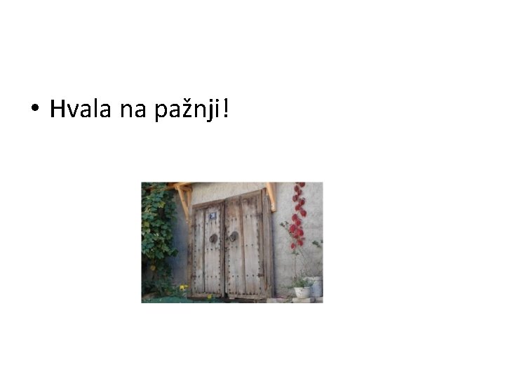  • Hvala na pažnji! 