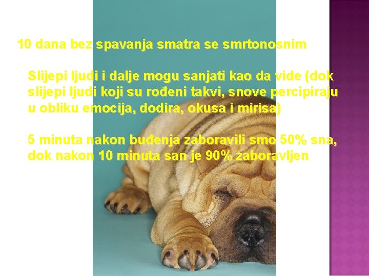 10 dana bez spavanja smatra se smrtonosnim Slijepi ljudi i dalje mogu sanjati kao