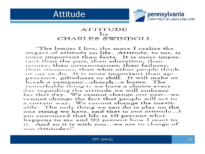 Attitude PPT-104 -01 15 