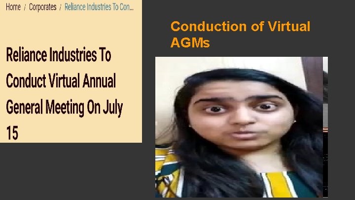 Conduction of Virtual AGMs 