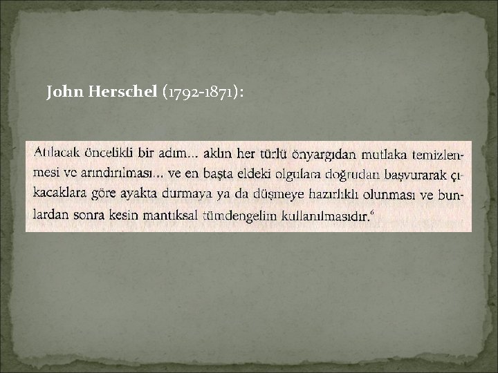 John Herschel (1792 -1871): 