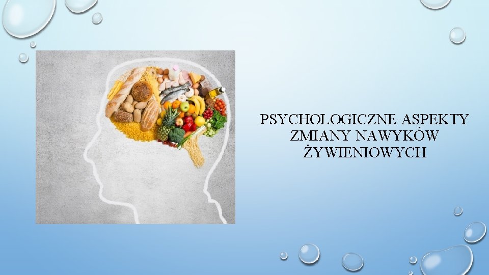 PSYCHOLOGICZNE ASPEKTY ZMIANY NAWYKÓW ŻYWIENIOWYCH 