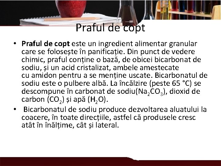Praful de copt • Praful de copt este un ingredient alimentar granular care se