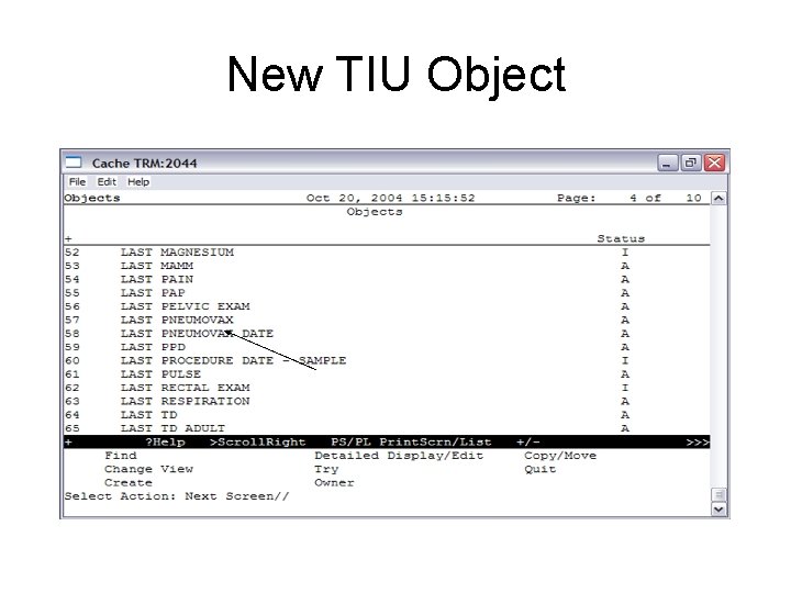 New TIU Object 