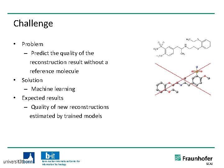 Challenge • Problem – Predict the quality of the reconstruction result without a reference
