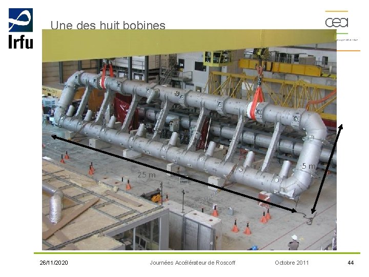 Une des huit bobines 25 m 26/11/2020 Journées Accélérateur de Roscoff 5 m Octobre