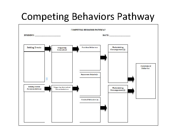 Competing Behaviors Pathway 