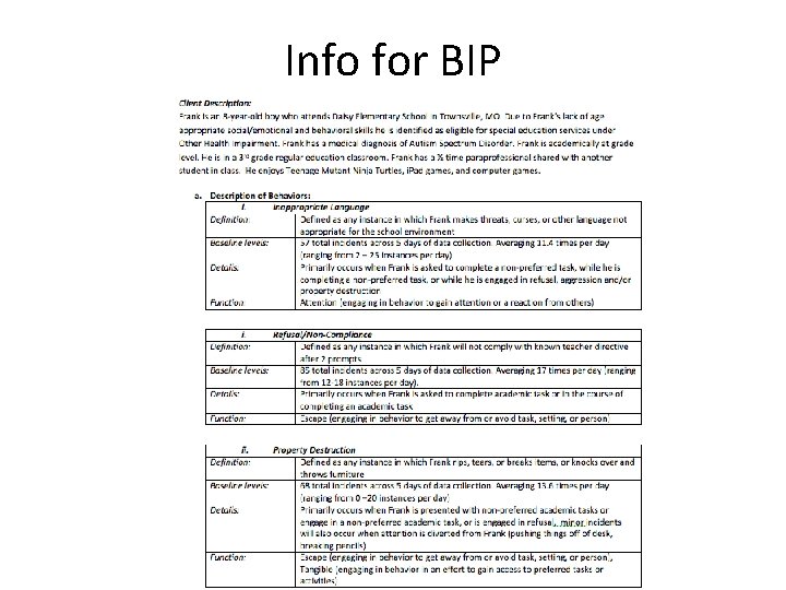 Info for BIP 