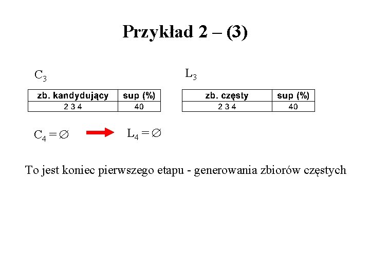 Przykład 2 – (3) L 3 C 4 = L 4 = To jest