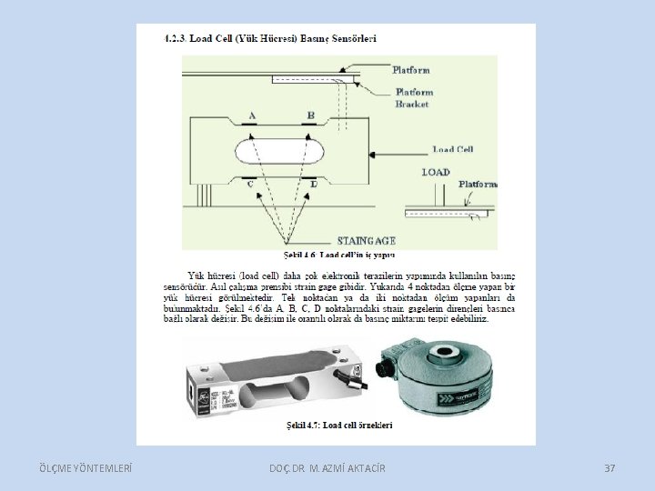 ÖLÇME YÖNTEMLERİ DOÇ. DR. M. AZMİ AKTACİR 37 