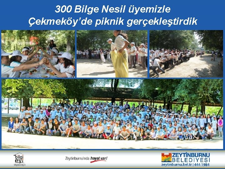 300 Bilge Nesil üyemizle Çekmeköy’de piknik gerçekleştirdik 