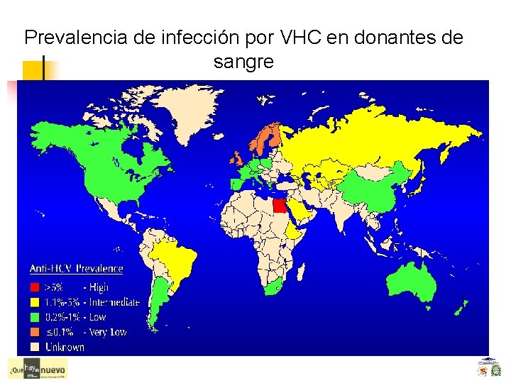 Prevalencia de infección por VHC en donantes de sangre 