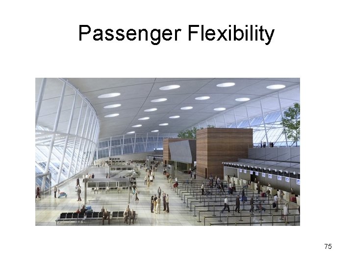 Passenger Flexibility 75 