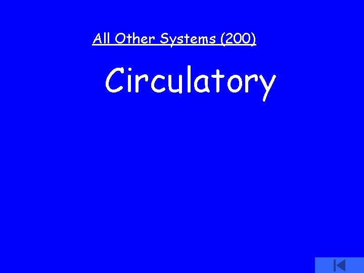 All Other Systems (200) Circulatory 