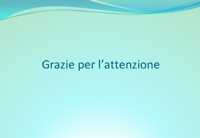 Grazie per l’attenzione 