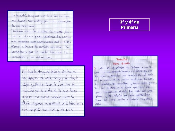 3º y 4º de Primaria 