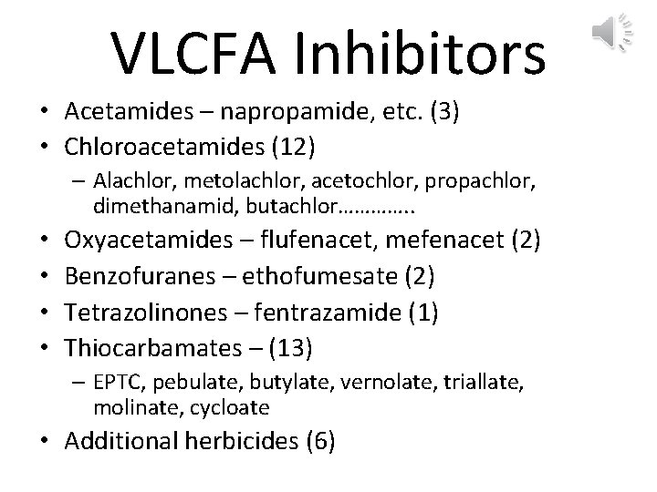 Very Long Chain Fatty Acid Synthesis Inhibition VLCFA