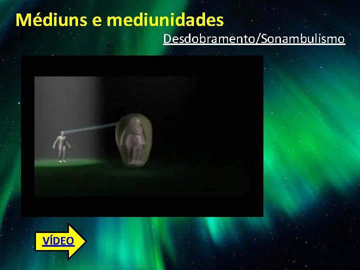 Médiuns e mediunidades Desdobramento/Sonambulismo VÍDEO 