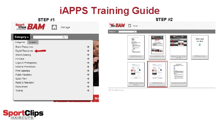 i. APPS Training Guide STEP #1 STEP #2 