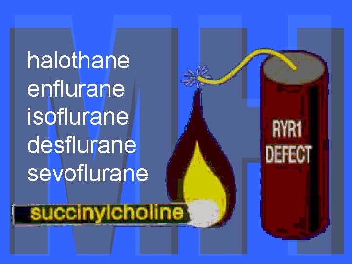 halothane enflurane isoflurane desflurane sevoflurane 