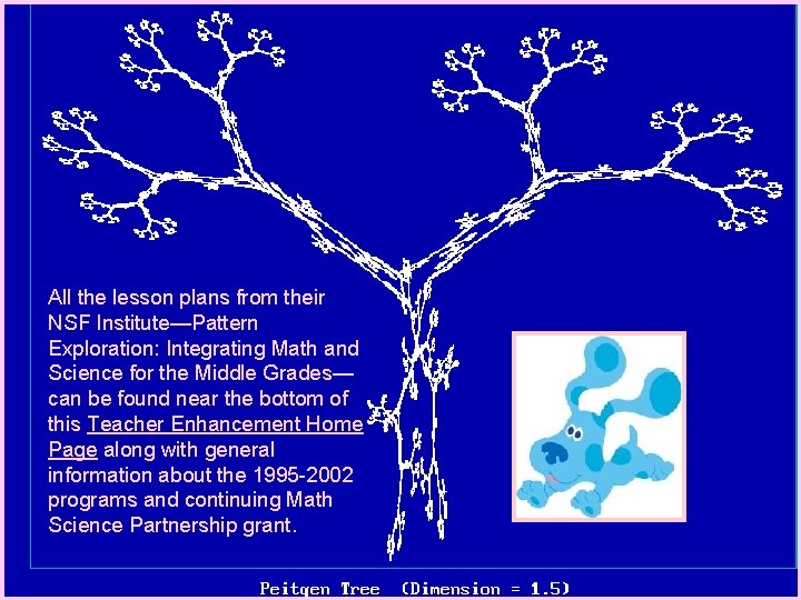 All the lesson plans from their NSF Institute—Pattern Exploration: Integrating Math and Science for