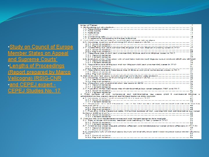  • Study on Council of Europe Member States on Appeal and Supreme Courts’