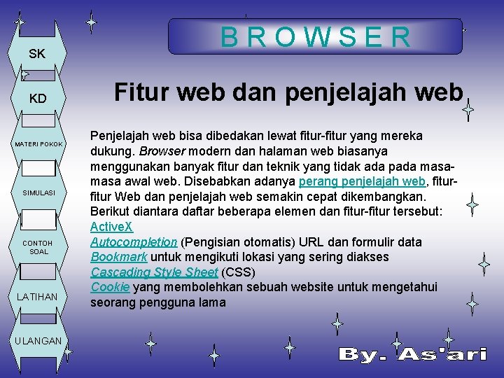 SK KD MATERI POKOK SIMULASI CONTOH SOAL LATIHAN ULANGAN BROWSER Fitur web dan penjelajah