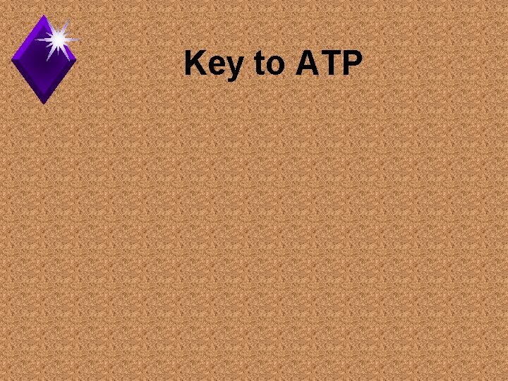 Key to ATP 