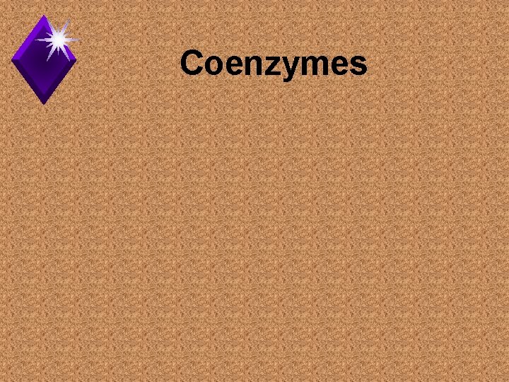 Coenzymes 