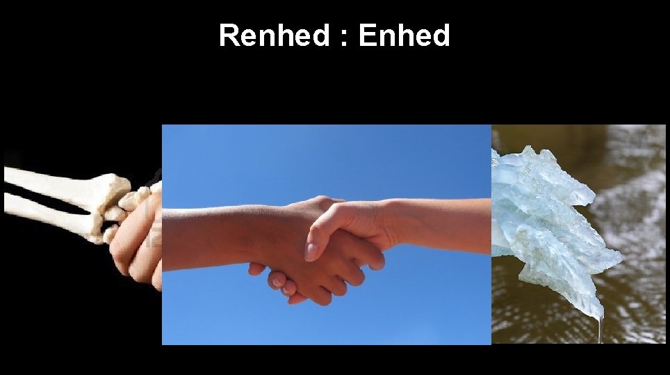 Renhed : Enhed 