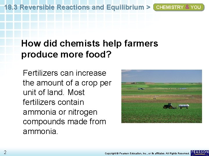 18. 3 Reversible Reactions and Equilibrium > CHEMISTRY & YOU How did chemists help
