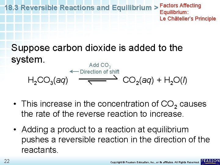 18. 3 Reversible Reactions and Equilibrium > Factors Affecting Equilibrium: Le Châtelier’s Principle Suppose