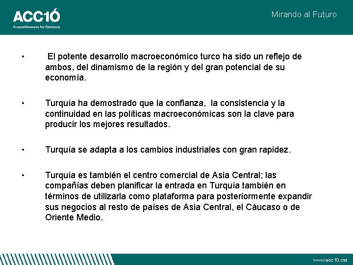 Mirando al Futuro • El potente desarrollo macroeconómico turco ha sido un reflejo de