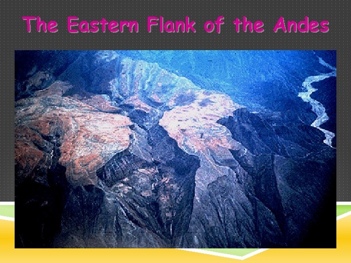 The Eastern Flank of the Andes 