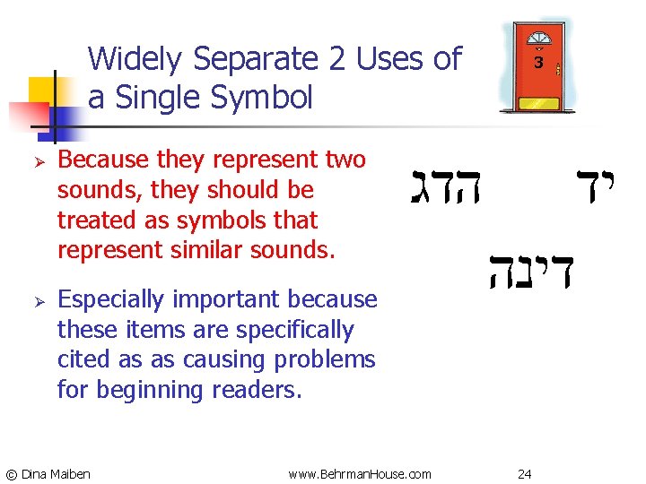 Widely Separate 2 Uses of a Single Symbol Ø Ø Because they represent two