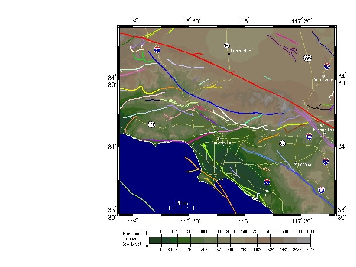 Faults of Southern California Source: SCEC Data Center 
