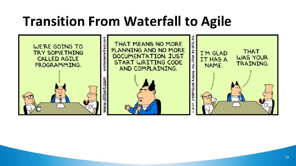 Transition From Waterfall to Agile 14 