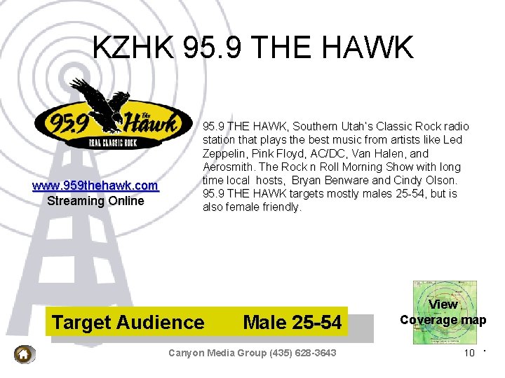 KZHK 95. 9 THE HAWK www. 959 thehawk. com Streaming Online 95. 9 THE