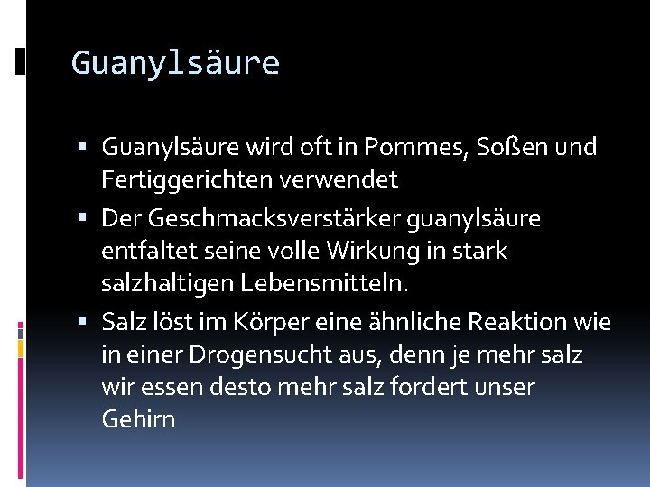 Guanylsäure wird oft in Pommes, Soßen und Fertiggerichten verwendet Der Geschmacksverstärker guanylsäure entfaltet seine